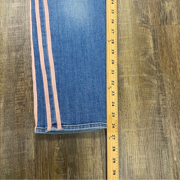 7 For All Mankind Roxanne Blue Skinny Jeans with Pink Side Strips Ladies 32‎ - Picture 11 of 16